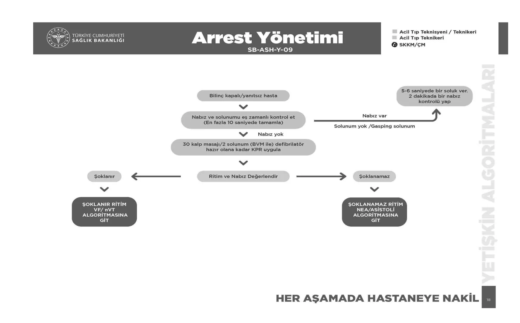 Arrest Yönetimi — resmî akış şeması, sayfa 18